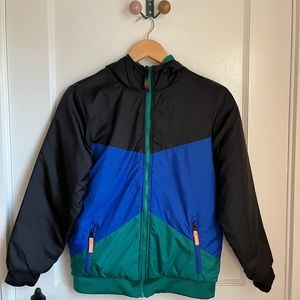 Reversible boys jacket- fun color block